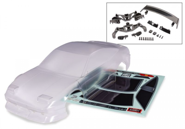 Traxxas 4-Tec Drift Nissan 240SX Clear Body