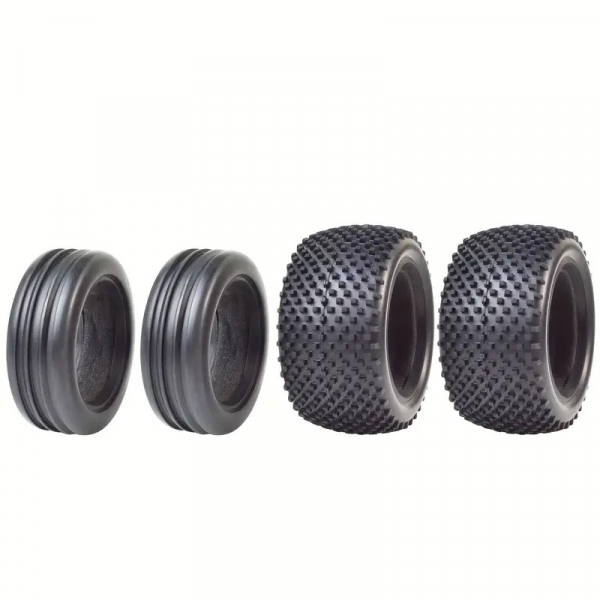 1/10 Buggy Tires front/rear including inserts for Tamiya/TT-02B/DT-02/DT-03/DF-03/Offroad