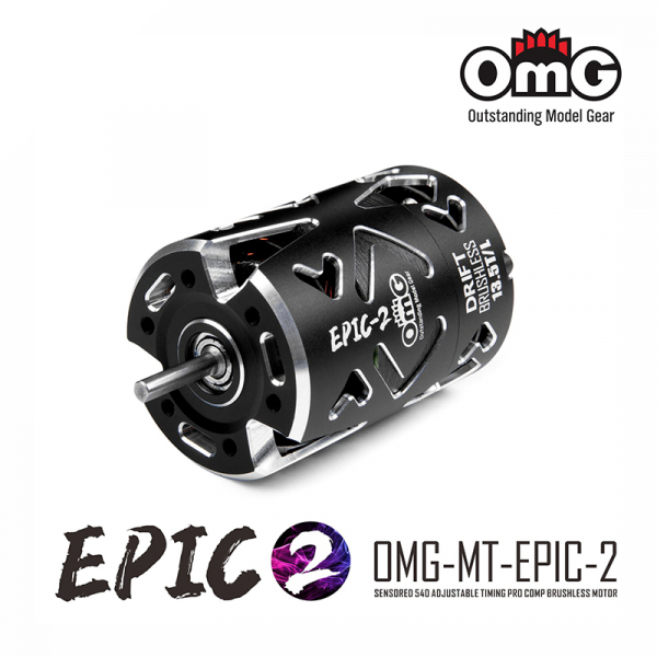 OMG Epic 2 Sensored Brushless Motor 10.5T , Timing-Adjustable, 1/10 Drift