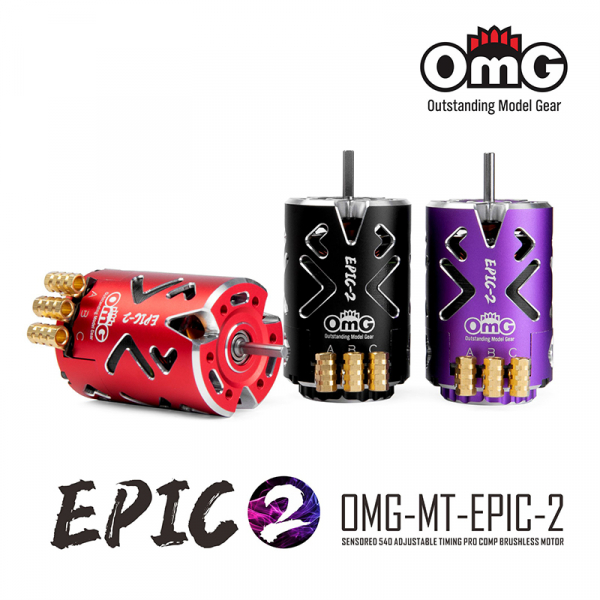 OMG Epic 2 Sensored Brushless Motor 10.5T , Timing-Adjustable, 1/10 Drift