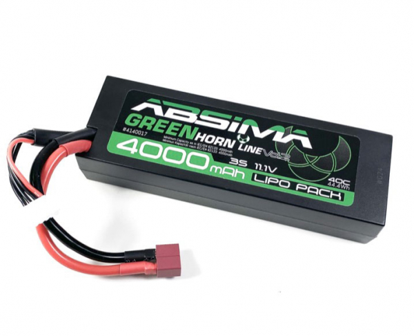 Absima Greenhorn Vol.2 LOW PROFILE LiPo 11.1V-40C 4000 HC (T-Plug)