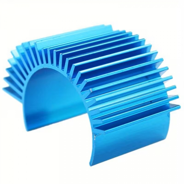 Aluminum motor heat sink for 1/10 540er/550er - Blue