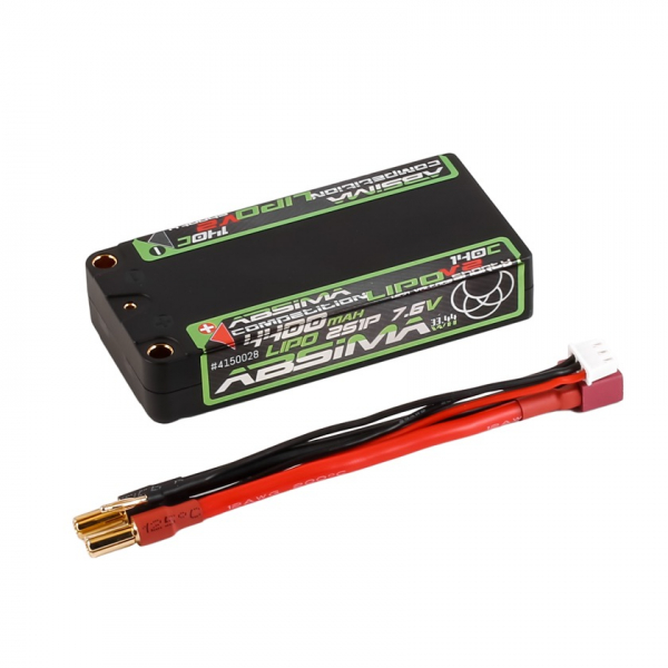 Absima Comp. Shorty LiPo 7.6V 140C/2S1P HC 4400mAh 5mm