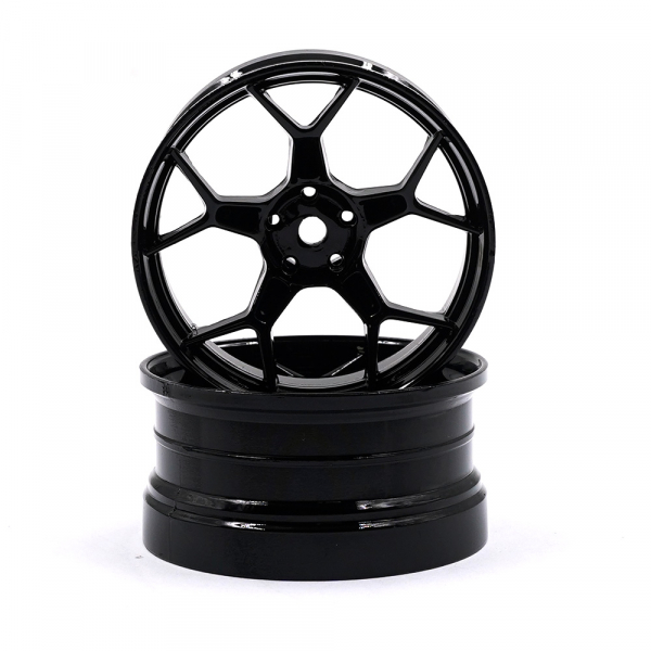 DS Racing 5Y Spoke Drift Feathery Wheel / Black Hi Gloss 2K  / +8mm offset (2pcs)