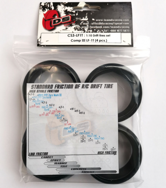 DS Racing Competition Series III LF-1T Drift tires (4)