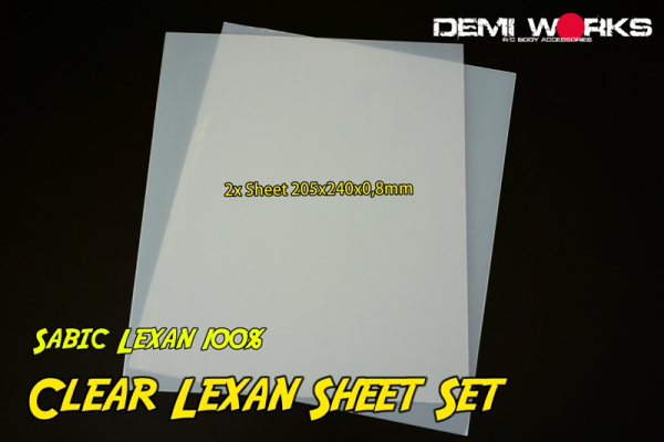 Demi Works Clear Lexan Sheet Set