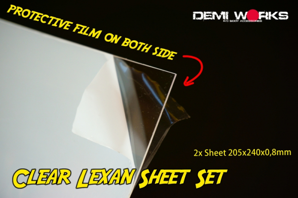 Demi Works Clear Lexan Sheet Set