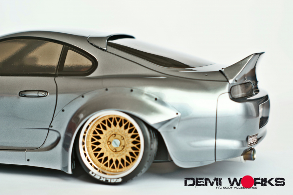 Demi Works Toyoya Supra Set B ( Lexan Fenders) for Tamiya Supra (51291)+sticker