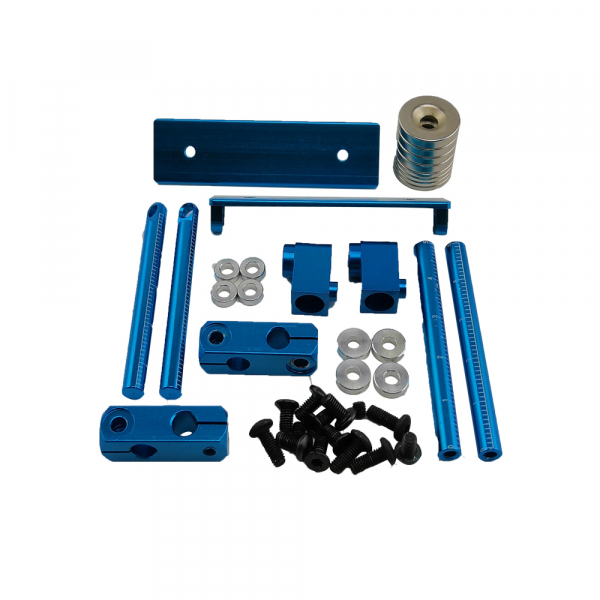 Aluminium-Magnet-Karosseriemontagesatz für 1/10 - Typ A - Blau