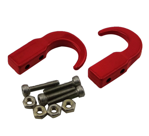 Metal Trailer Hook für RC Rock Crawler - rot