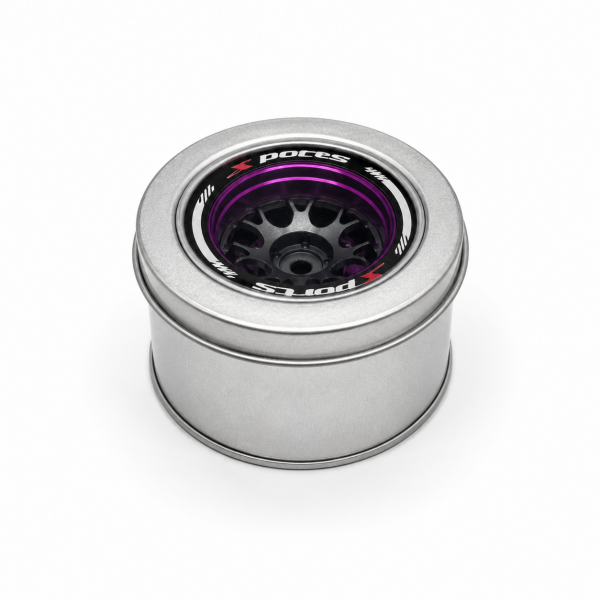 Aluminium-Lenkrad für RC-Fernsteuerungen  Purple – Sanwa, Futaba, NB4, 7PX, X9