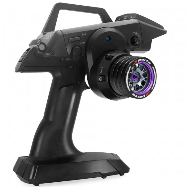 Aluminium-Lenkrad für RC-Fernsteuerungen  Purple – Sanwa, Futaba, NB4, 7PX, X9