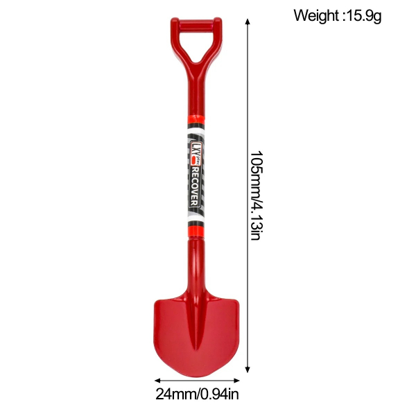 Aluminum Scale Metal Shovel Decoration for 1/10 RC Car Crawler
