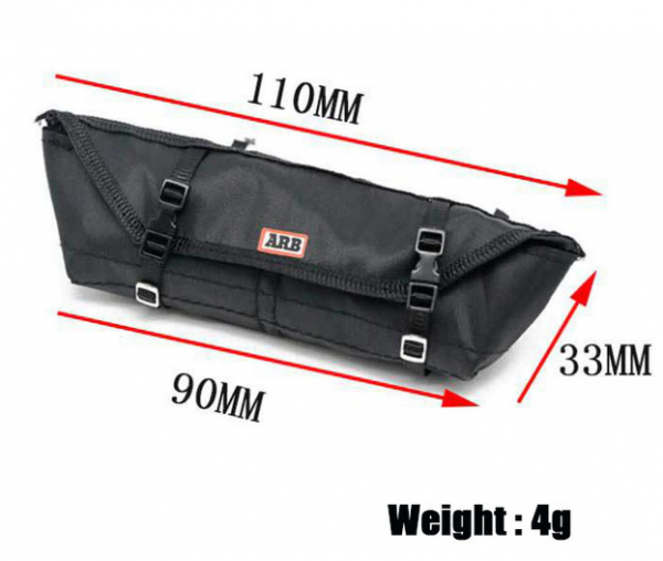 1/10 RC Rooftop Luggage Storage Bag for SCX10 TRX4 D90 Upgrade Accessories