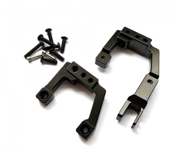 Aluminum Front Shock Hoops black - Element RC Enduro Trail Truck