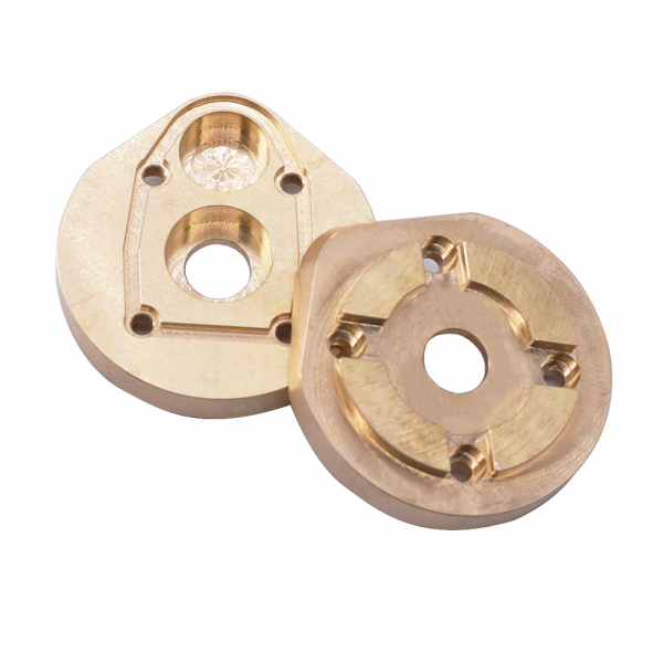 Brass Counterweight Front&Rear Axle Pionion Gear Cover A Style 1set For SCX10 III, Capra 1.9