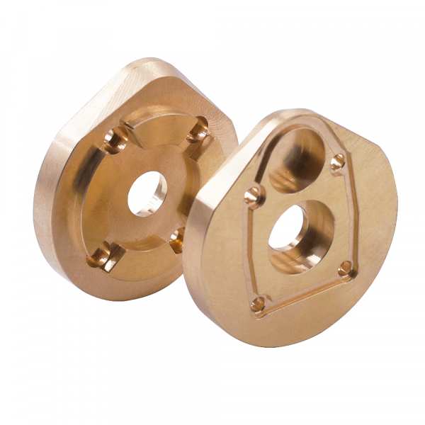 Brass Counterweight Front&Rear Axle Pionion Gear Cover A Style 1set For SCX10 III, Capra 1.9