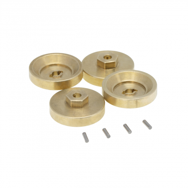 4mm Brass Wheel Counterweight 4pcs set - Axial SCX24