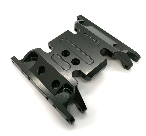 Aluminium Skid Plates - schwarz  für Axial SCX10 II