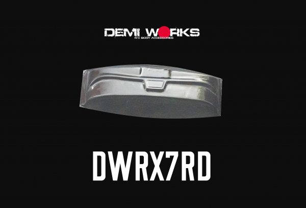 Demi Works Mazda RX-7 Rear Difusser (Lexan). For Tamiya Mazda RX-7 (51270) +sticker