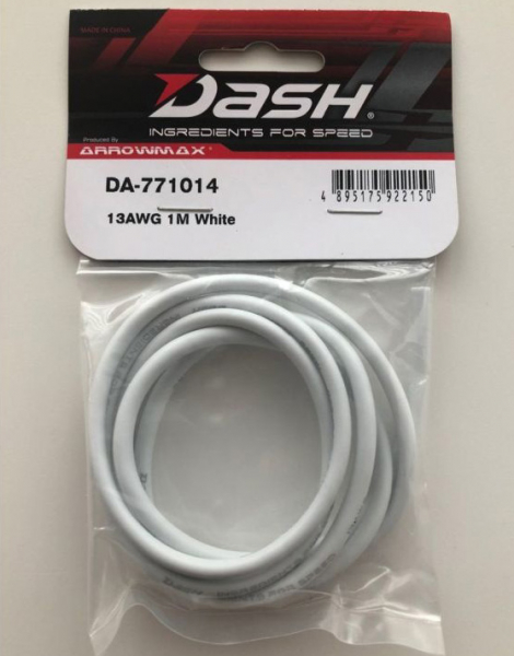 DASH 13AWG, 1m, white