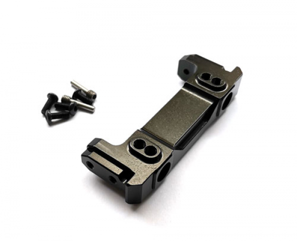 Aluminum Front Bumper Mount black - Element RC Enduro Trail Truck