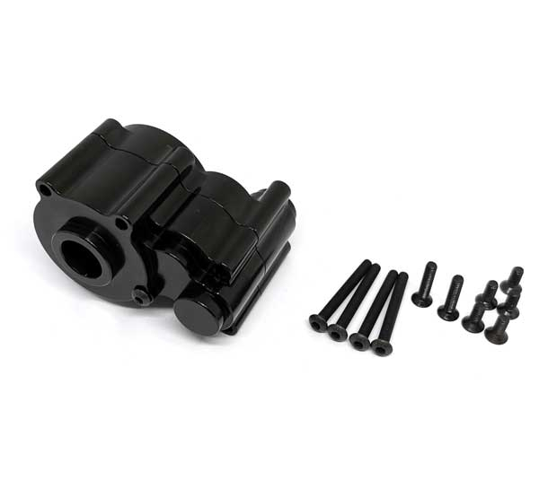 Aluminum Gear Box black - Element RC Enduro Trail Truck