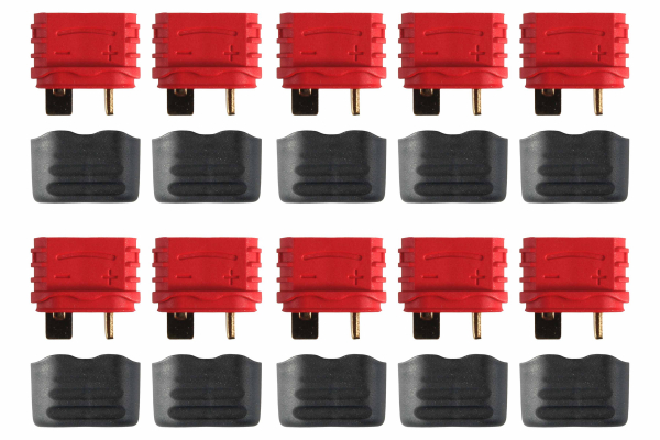 Gold connector Deans Ultra Plug with insulating cap 10 sockets