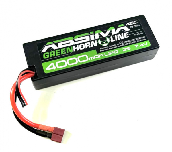 Absima Greenhorn Vol.2 LiPo 7.4V-50C 4000 HC (T-Plug)
