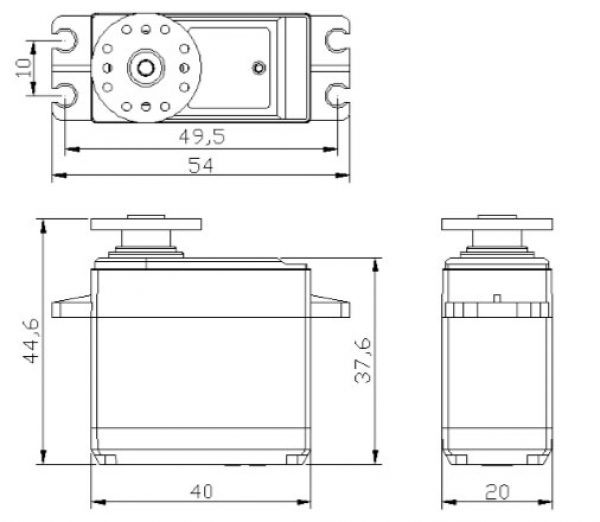 Power HD Servo 1501MG 17kg/0.14 sec