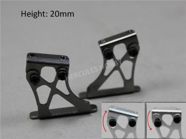 Wing Mount 20mm for 1/10 Onroad (Gray)