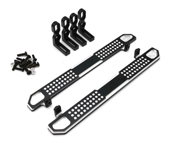 Aluminum Left and Right Floor Pans Set  -Black for TRX-4