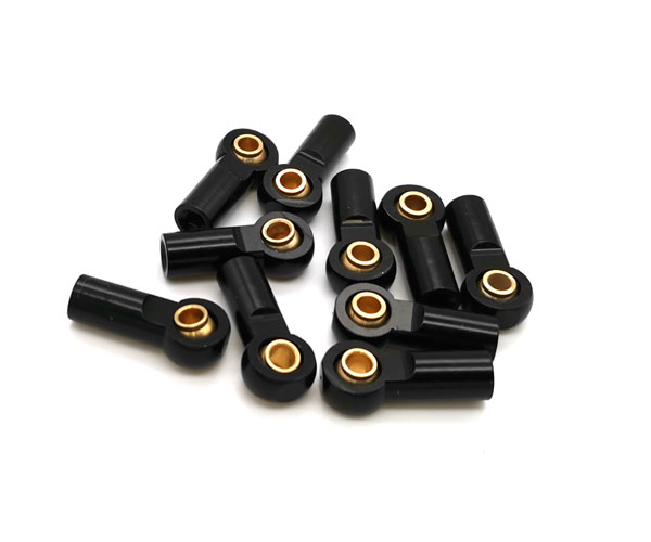 M3 Rod Ends 19.5x6mm - black - 10pcs