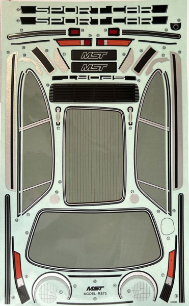 MST RS73 Body Sticker