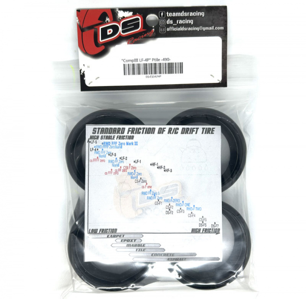 DS Racing Competition Series III LF-4P Drift tires (4)