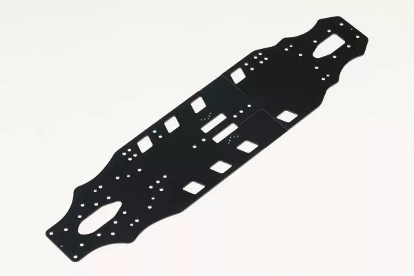 Yokomo Main chassis (1.2mm/Black) for MS2.0/MS2.1