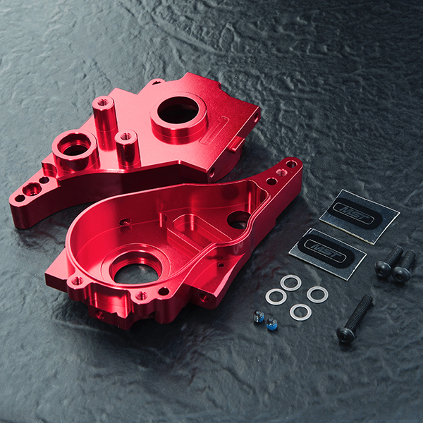 MST RMX 2.0, RMX 2.5, RRX 2.0 alum. spur gearbox set (red)