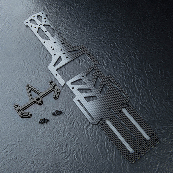 MST RMX 4 Carbon lightweight adj. WB 257/266/275 lower deck (black)