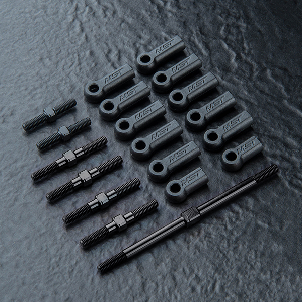 MST RMX 4 Full turnbuckle set (black)