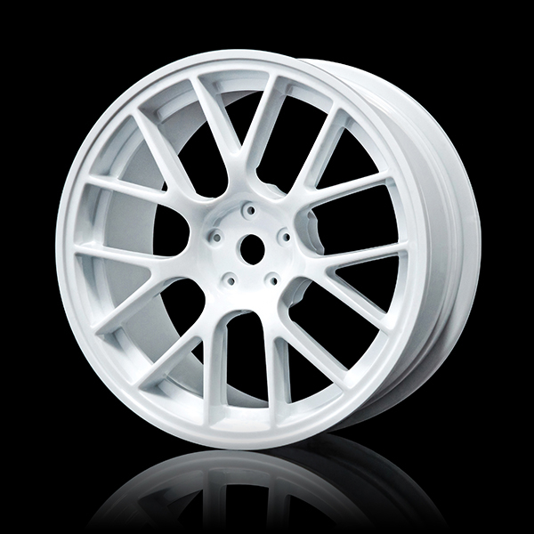 MST 1/10 White RE wheel 24mm (+0) (4)