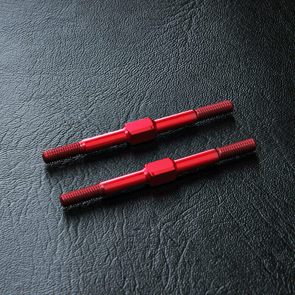 MST Alum. reinforced turnbuckle 3X44 (red) (2)