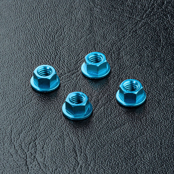 MST Alum. wheel nut (blue) (4)