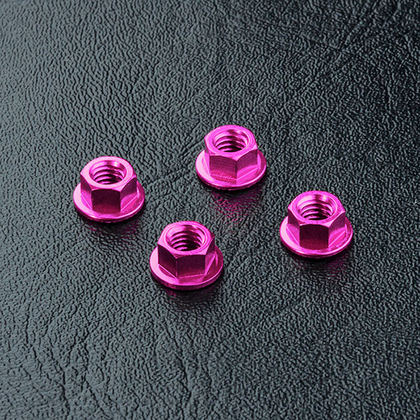 MST Stoppmutter Small Design 4mm (M4) 4 Stk. selbstsichernd Pink