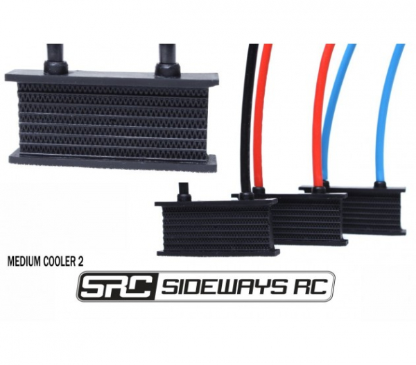 Sideways RC - Medium Cooler 2 Black - Pipe on Top - RC Drift Accessories