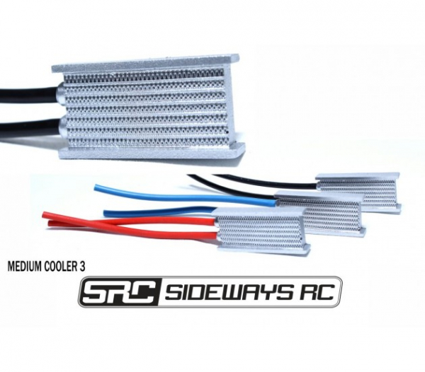 Sideways RC - Medium Cooler 3 Silver - Pipe on Side - RC Drift Accessories