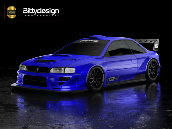 Bittydesign KANJO-S Body clear (Fits 1/28 | RC28R | Mini-Z)