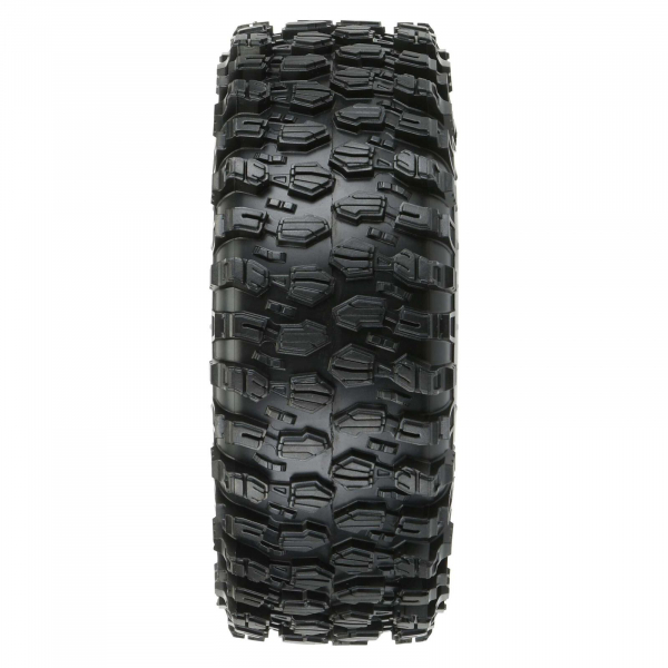 Proline Hyrax 1.9" G8 Rock Terrain TruckTires Mounted on Impulse Black Plastic Internal Bead-Loc Wheels - Kopie