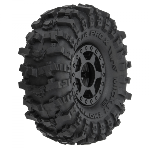 Proline 1/24 Mickey Thompson Baja Pro X F/R 1.0" MTD 7mm Black Holcomb (4)