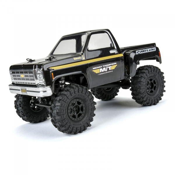 Proline 1/24 Mickey Thompson Baja Pro X F/R 1.0" MTD 7mm Black Holcomb (4)