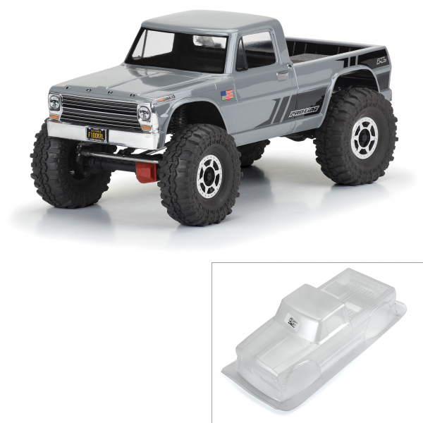 Proline Ford F-100 Clear Body 12.3" (313mm) Wheelbase Crawlers